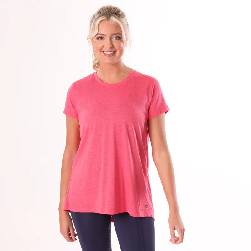 Aubrion Energise Tech T-Shirt in Coral-2